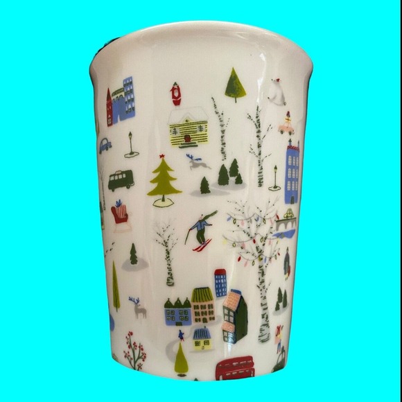 Opalhouse 2 Piece Porcelain City Scene & Let It Snow Classic Mug Box Set Unused - Picture 13 of 15